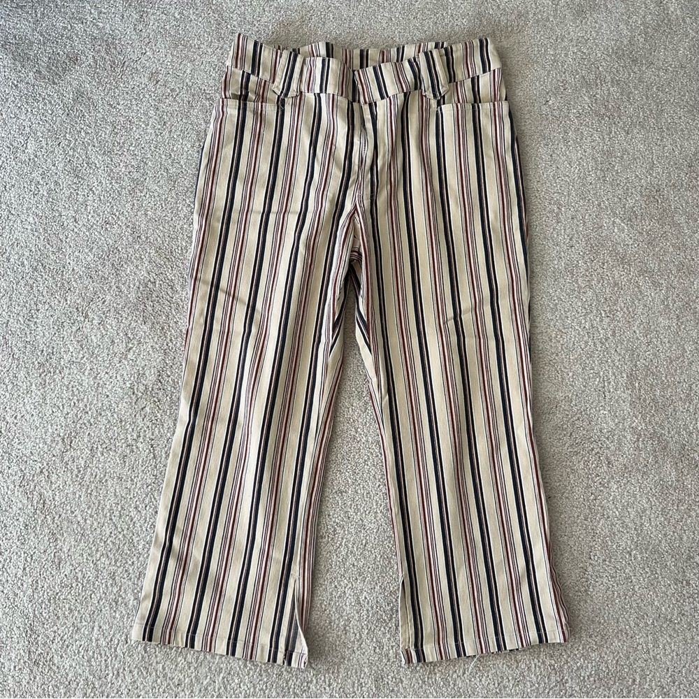 Women’s Vintage Cotton Ginny‎ Pin-striped Capris